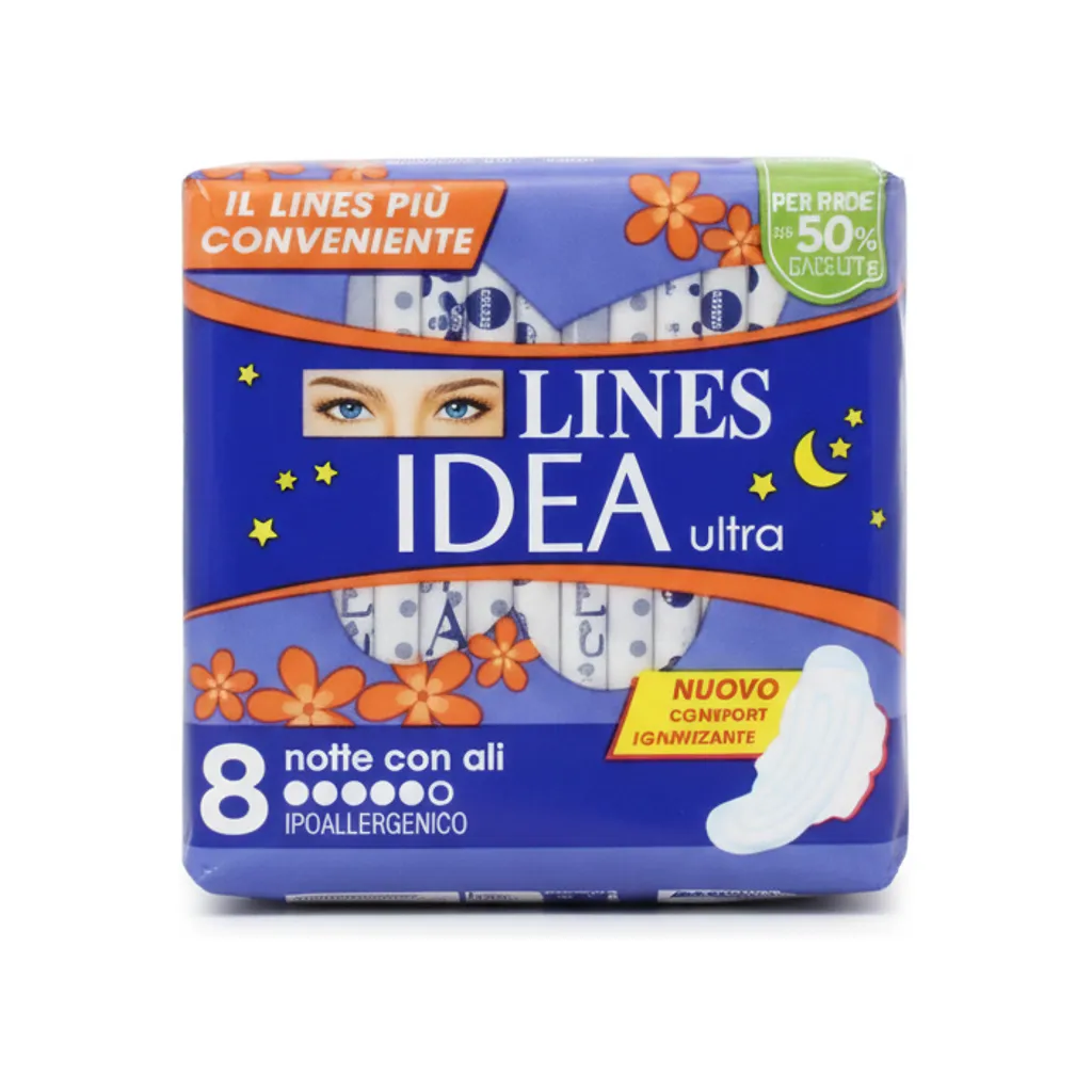 LINES IDEA X8 ASSORBENTI NOTTE CON ALI